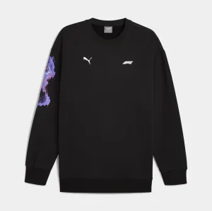 Neon Energy F1 Mens Crewneck (Black/Purple)