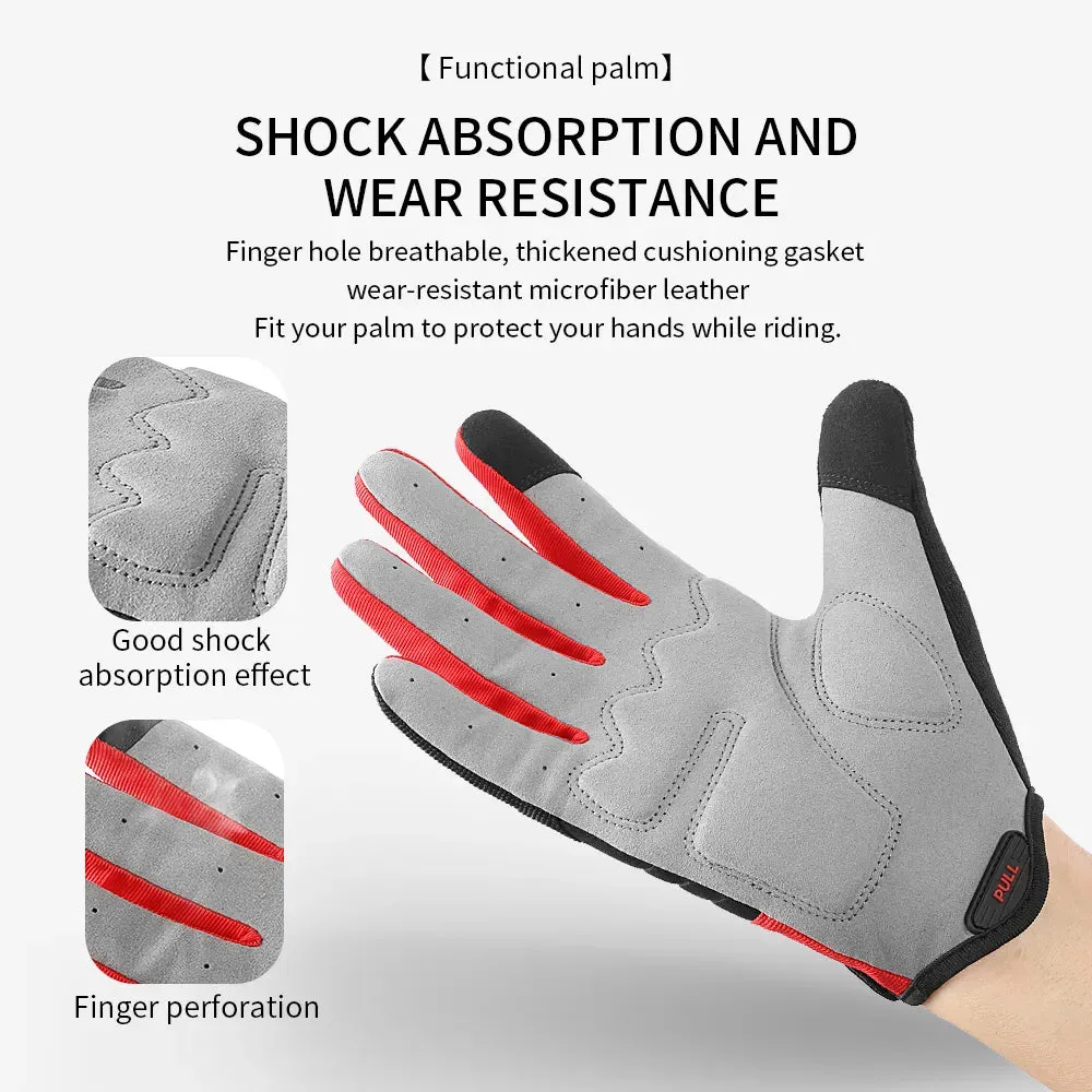 New Cycling Gloves Women Men Thicken Absorption Shock Pads Breathable Nonslip Outdoor Sports Mountaineering Hiking Riding Gloves