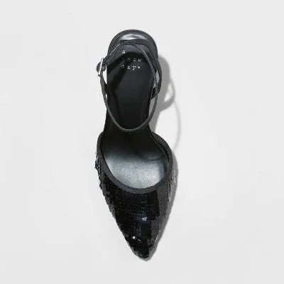 New - Women's Belinda Slingback Pumps - A New Day™ Black 8