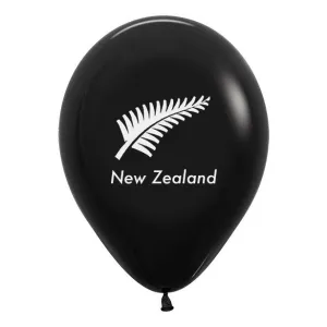 New Zealand Silver Fern Balloons - 10 Pkt