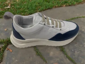 Newtown - Leather Sneaker - White/Navy