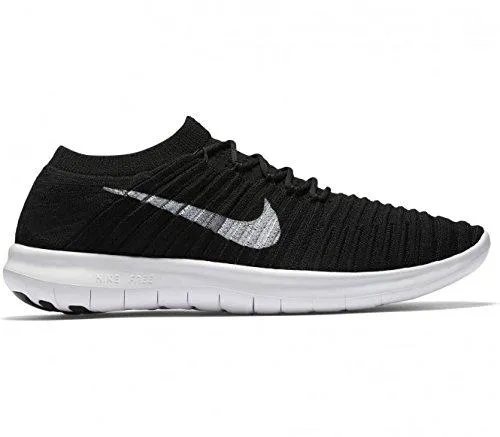 Nike Free Running Motion Flyknit Shoes Black/WhiteVoltDark Grey 7.5 BM Us