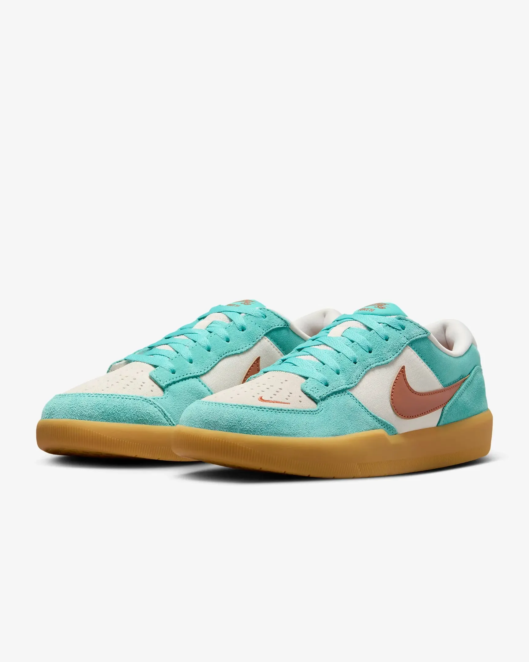 Nike SB Force 58 Skate Shoes - Green Frost/Phantom/Gum Light