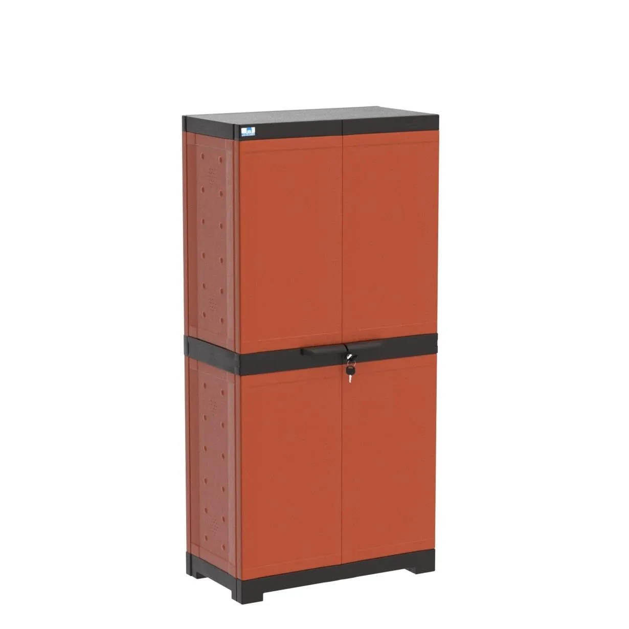 Nilkamal Freedom Mini 18 (FMSC18) Plastic Cabinet for Shoe Storage | Space Organizer | Shoe Rack | for Living Room Home & Office (Rust)