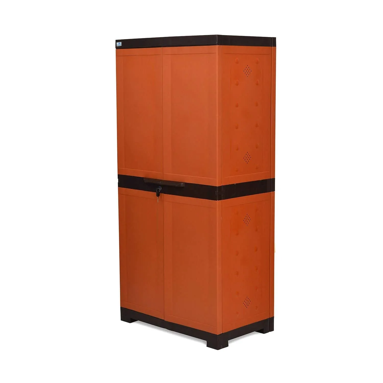 Nilkamal Freedom Mini 18 (FMSC18) Plastic Cabinet for Shoe Storage | Space Organizer | Shoe Rack | for Living Room Home & Office (Rust)