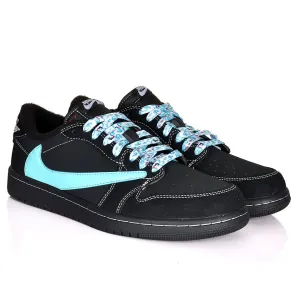 NK 1 Low N7 LV8 Utility Venom Suede Patterned Sneakers - Black Green