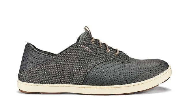 Olukai Men's Nohea Moku Shoe- Charcoal/Clay