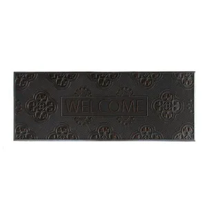 OnlyMat Welcome Printed Flexible Rubber Pin Mat - Indoor / Outdoor, Waterproof