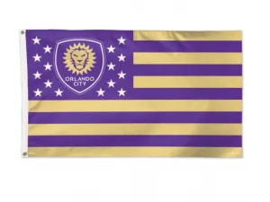 Orlando City SC MLS WinCraft Purple America Deluxe Indoor Outdoor Flag (3' x 5')