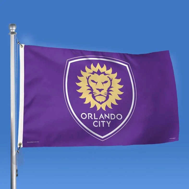 Orlando City SC MLS WinCraft Sports Purple Deluxe Indoor Outdoor Flag (3' x 5')