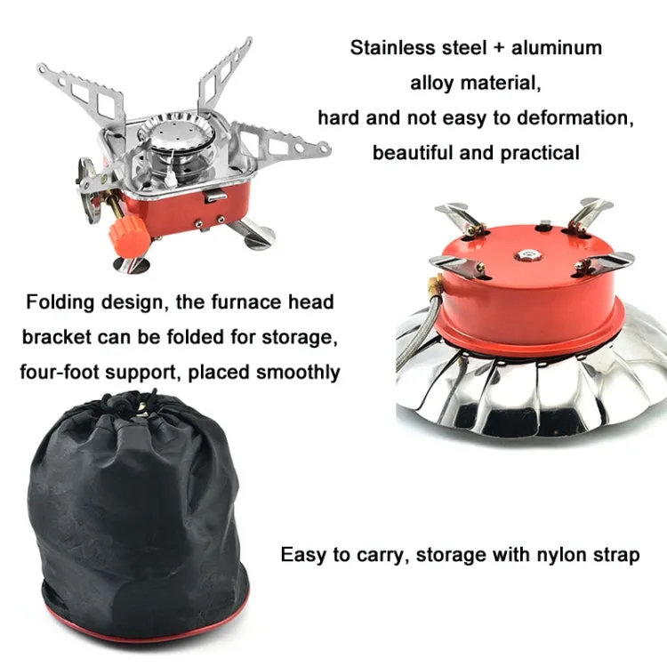 Outdoor Camping Mountaineering Portable Mini Gas Stove, Style: Lotus (Buckle Model)