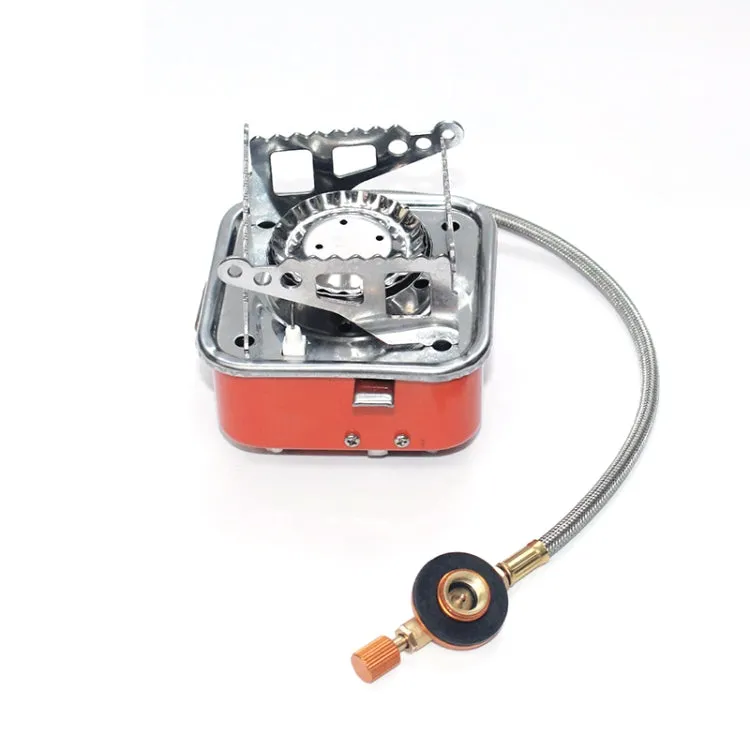 Outdoor Camping Mountaineering Portable Mini Gas Stove, Style: Square (Threaded Interface)