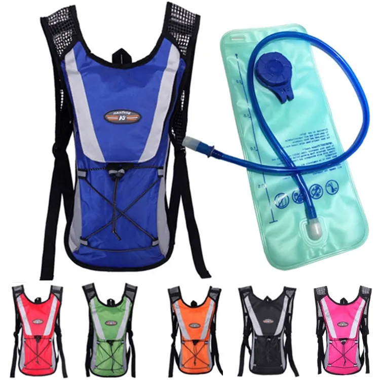 Outdoor Sports Mountaineering Cycling Backpack with 2L Water Bag(Blue)