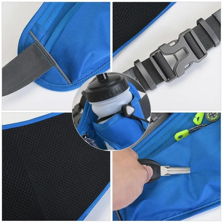 Outdoor Sports Mountaineering Water Bottle Waist Bag(Black)