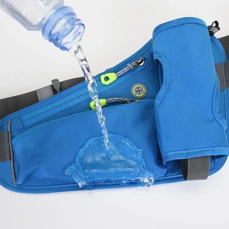 Outdoor Sports Mountaineering Water Bottle Waist Bag(Blue)