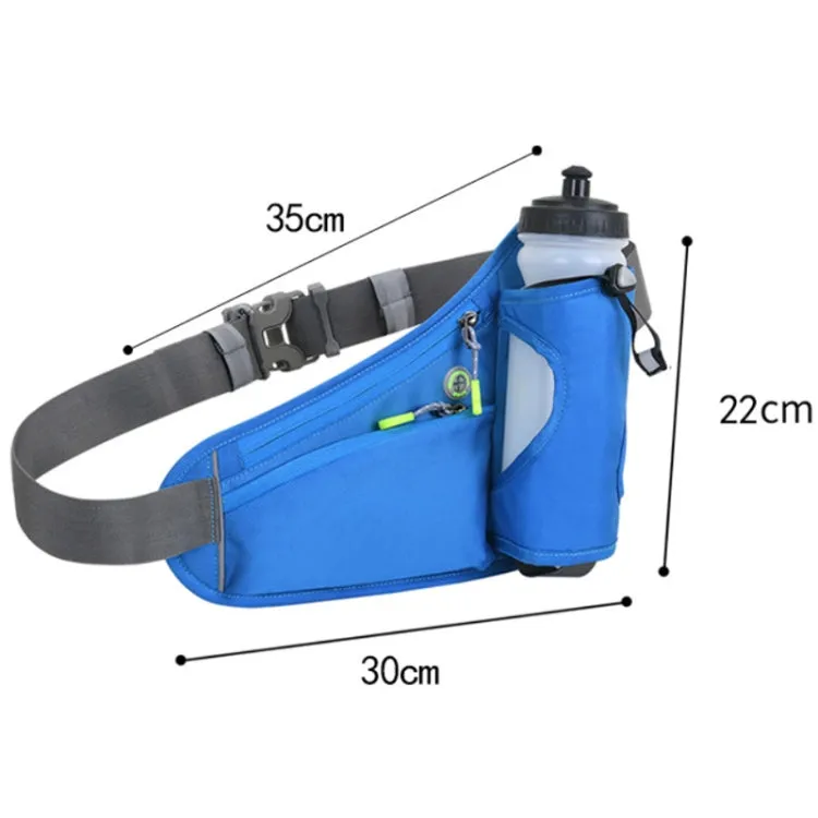 Outdoor Sports Mountaineering Water Bottle Waist Bag(Blue)