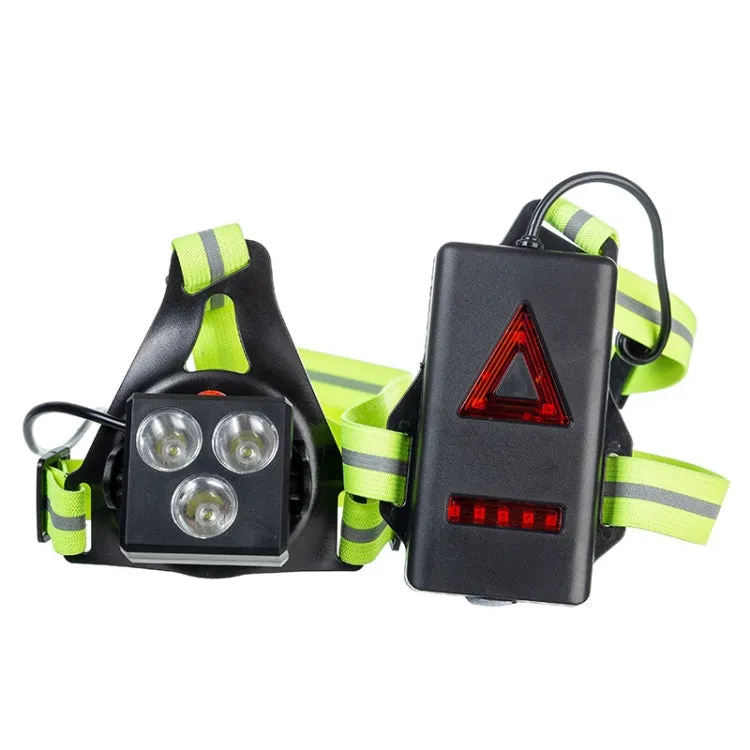 Outdoor Sports Running Light Waterproof Night Riding Light Highlight Rechargeable Mountaineering Light Chest Warning Light