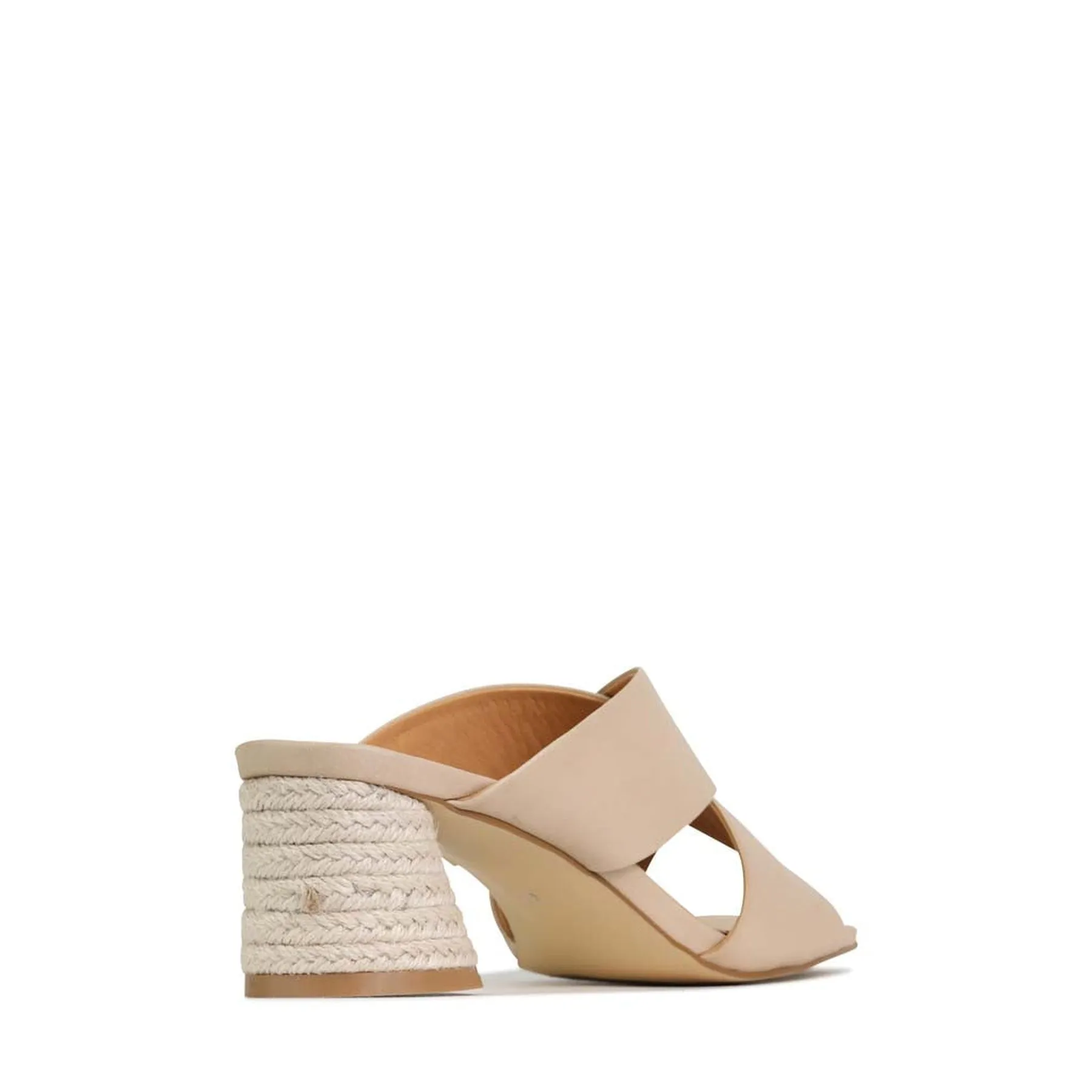 PETORA LEATHER SLIDE HEELED SANDAL