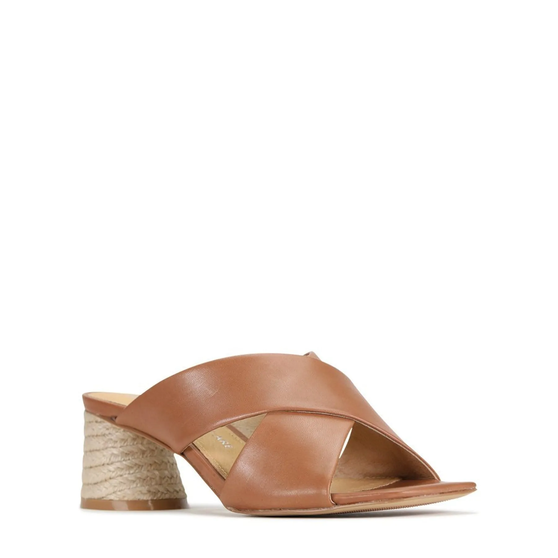 PETORA LEATHER SLIDE HEELED SANDAL