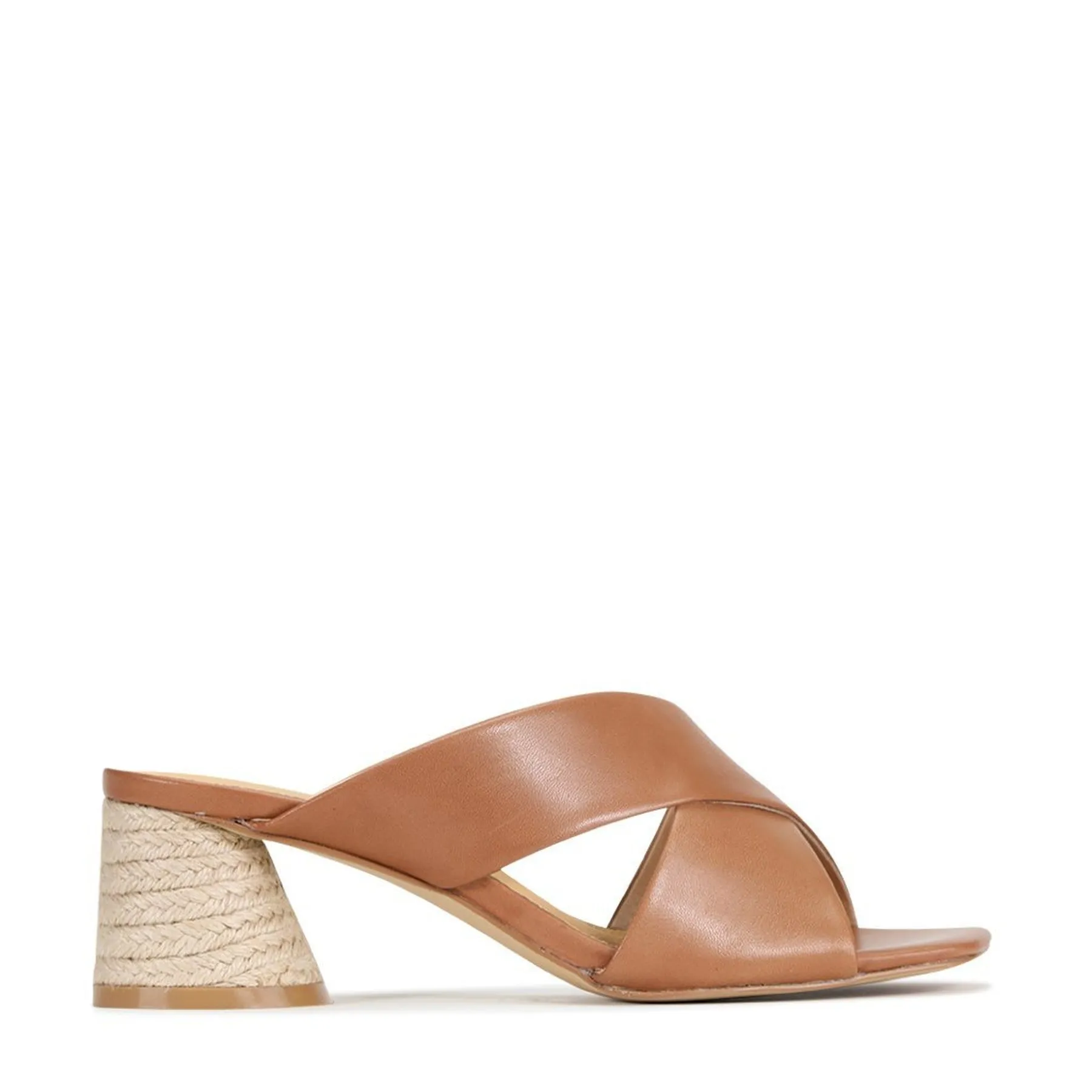 PETORA LEATHER SLIDE HEELED SANDAL