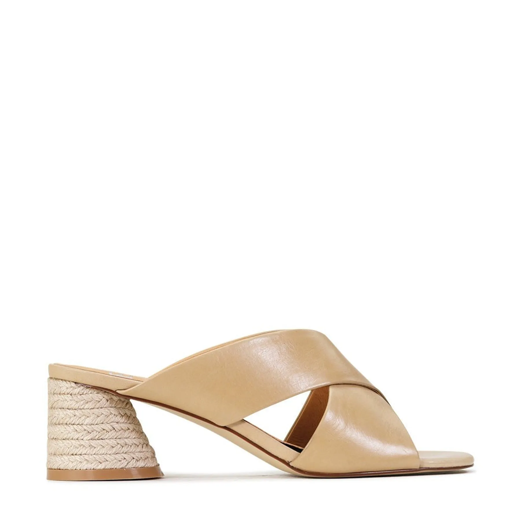 PETORA LEATHER SLIDE HEELED SANDAL