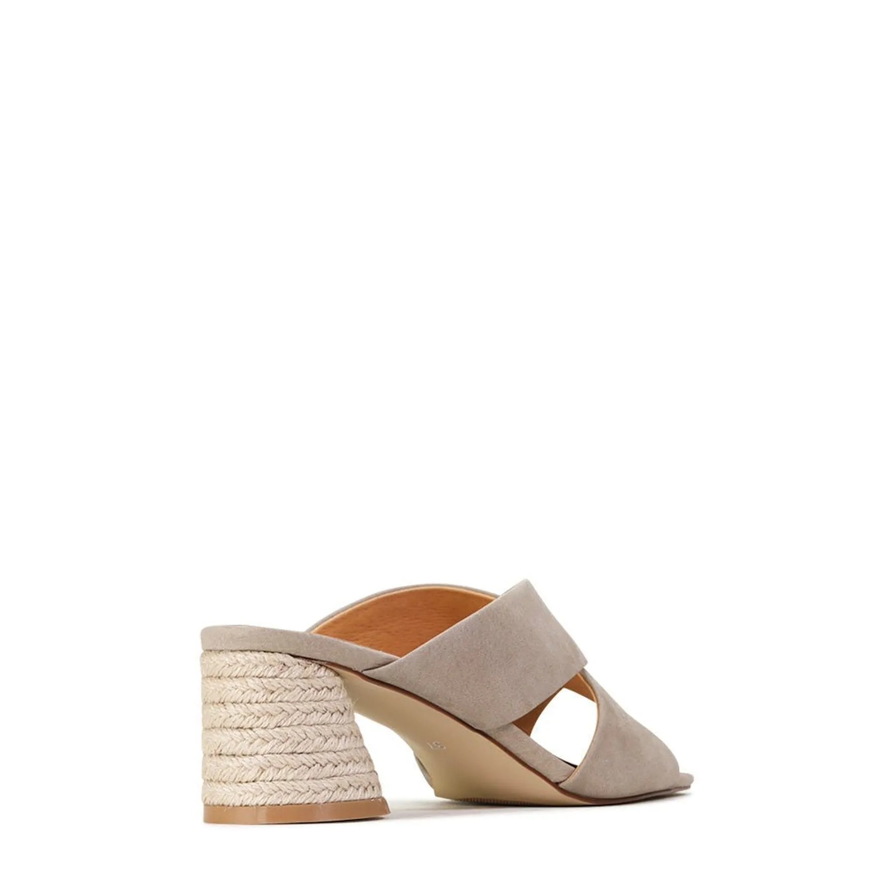 PETORA LEATHER SLIDE HEELED SANDAL