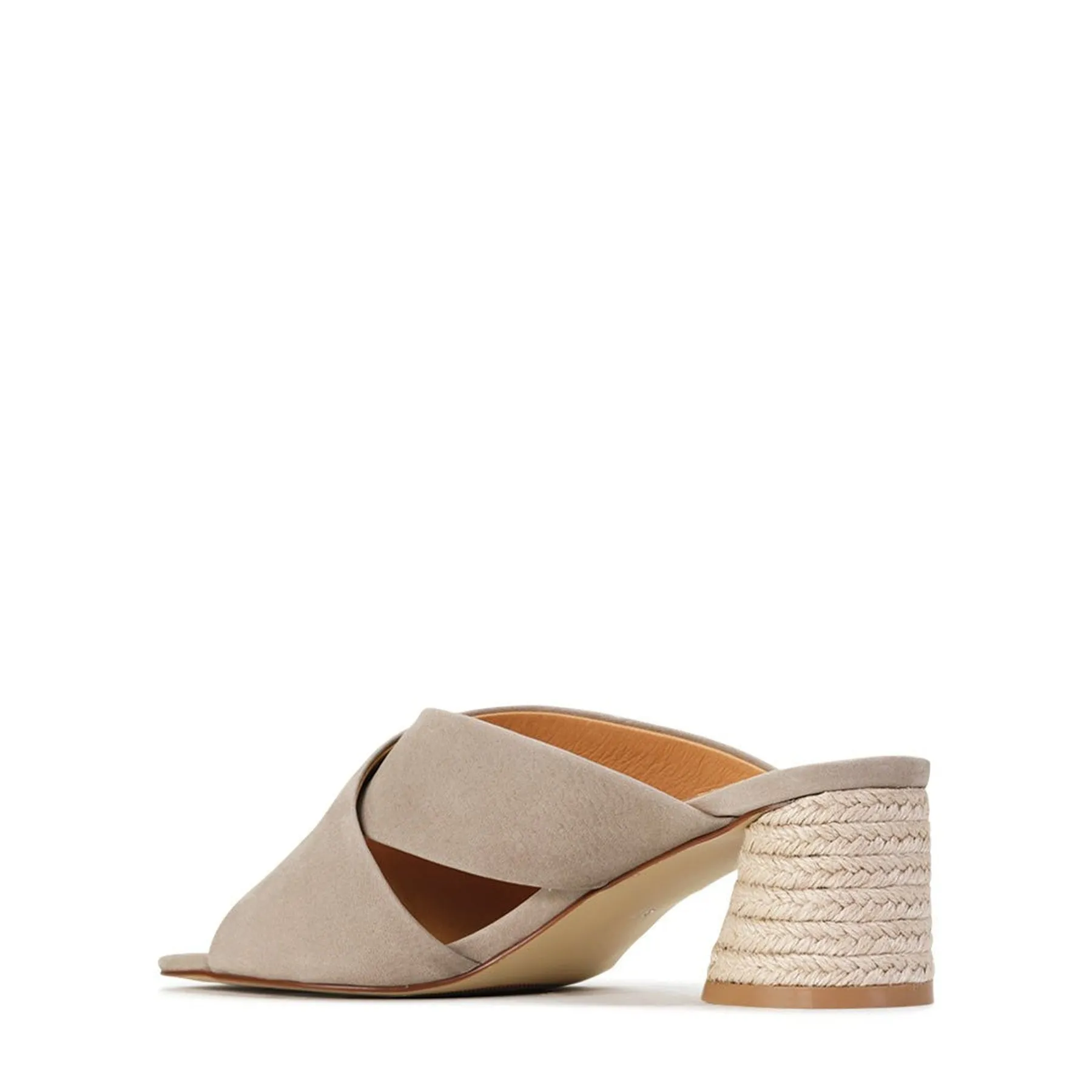 PETORA LEATHER SLIDE HEELED SANDAL