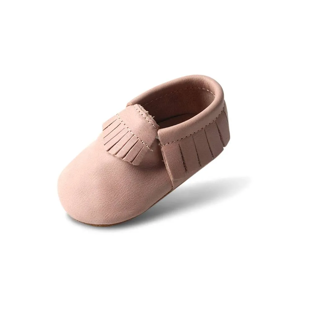 Piglet Baby Fringed Moccasin Shoe