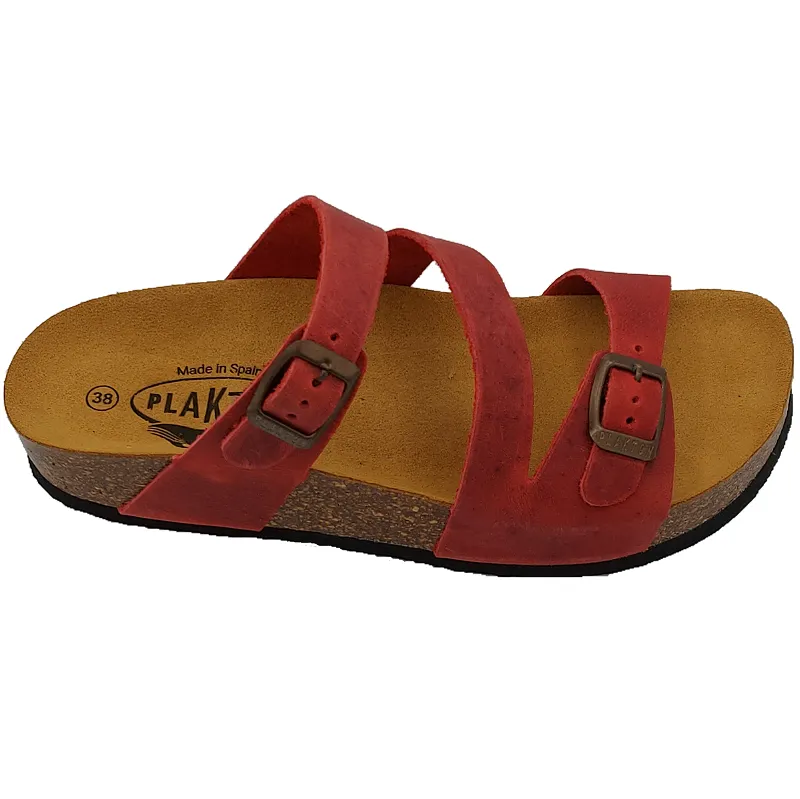 Plakton Seville Mid Women's Waxy Leather Upper Sandals