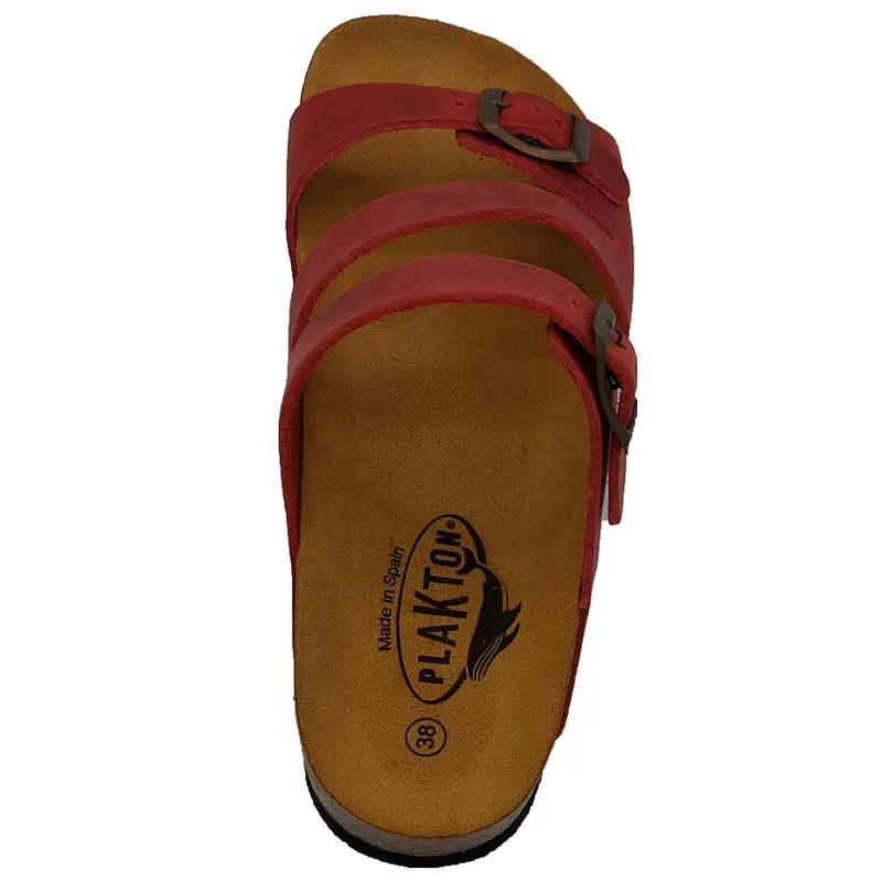 Plakton Seville Mid Women's Waxy Leather Upper Sandals