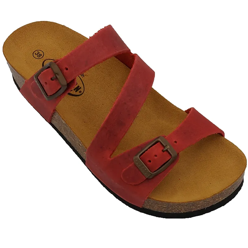 Plakton Seville Mid Women's Waxy Leather Upper Sandals