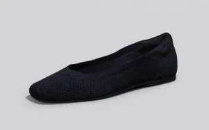 Plush Square Flats - Black