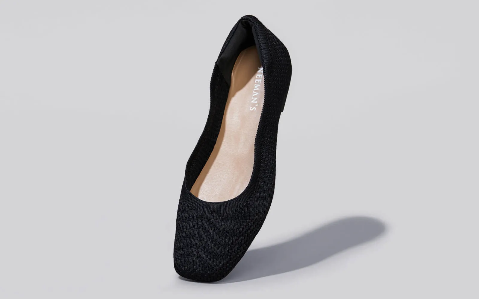 Plush Square Flats - Black