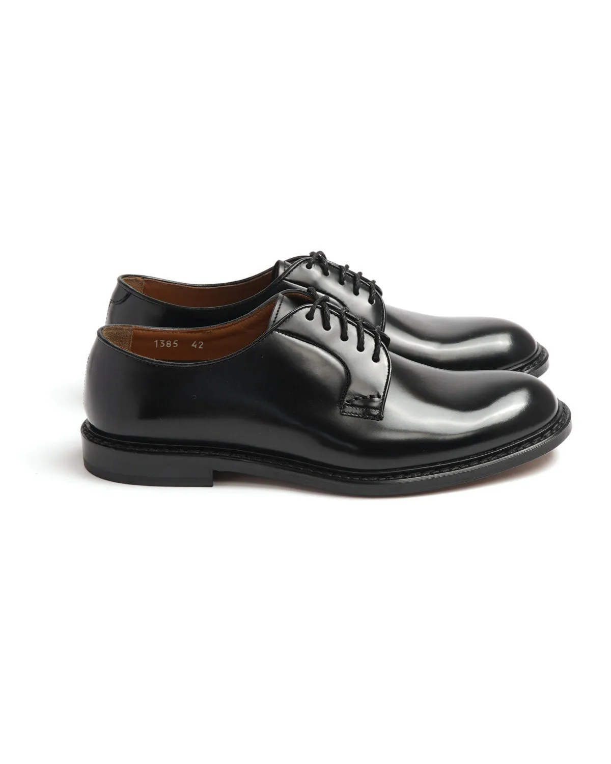 Polished Leather Deep Burnish Derby