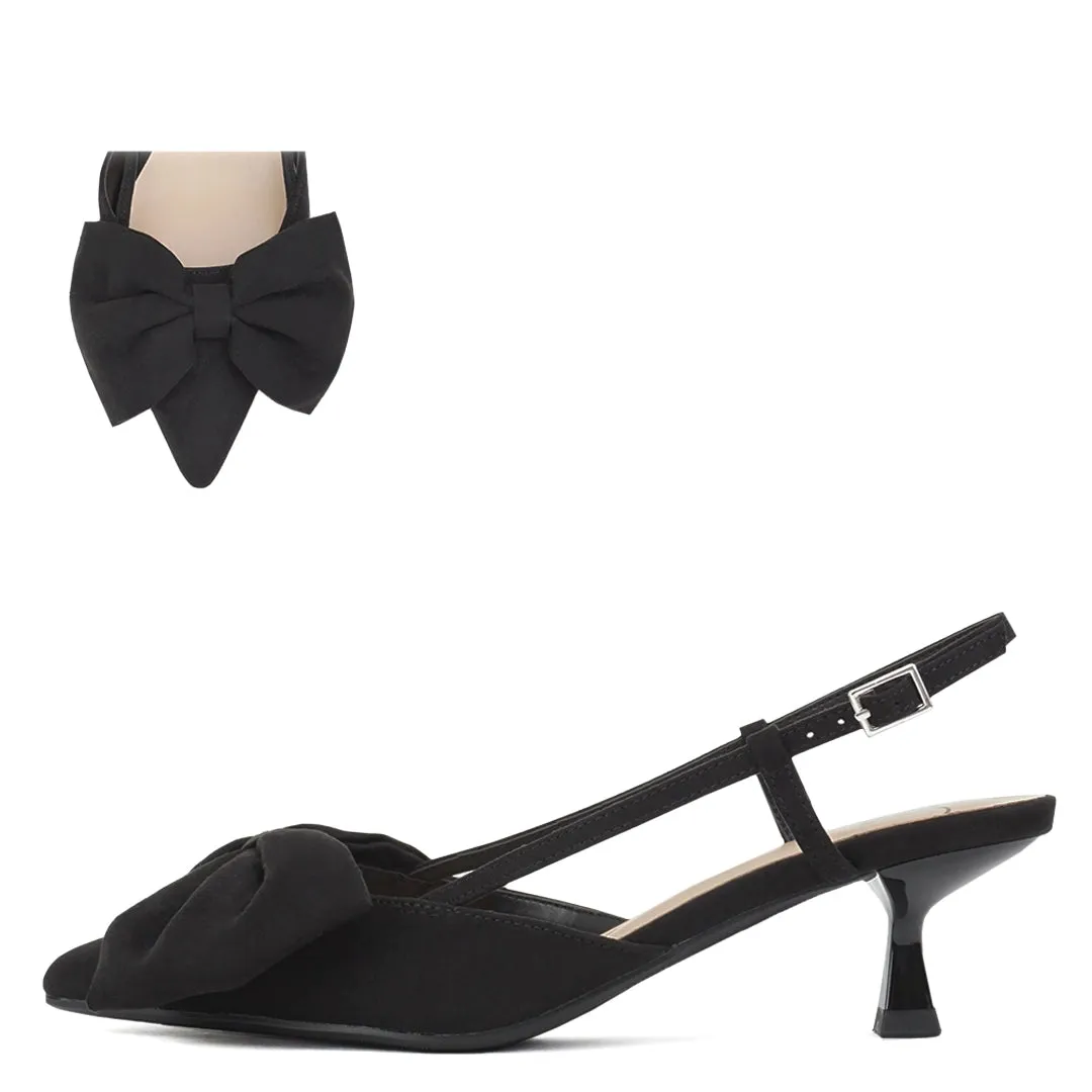 Poppy Bow Pumps