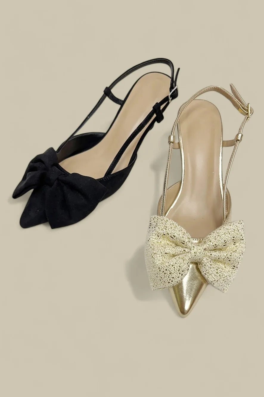 Poppy Bow Pumps