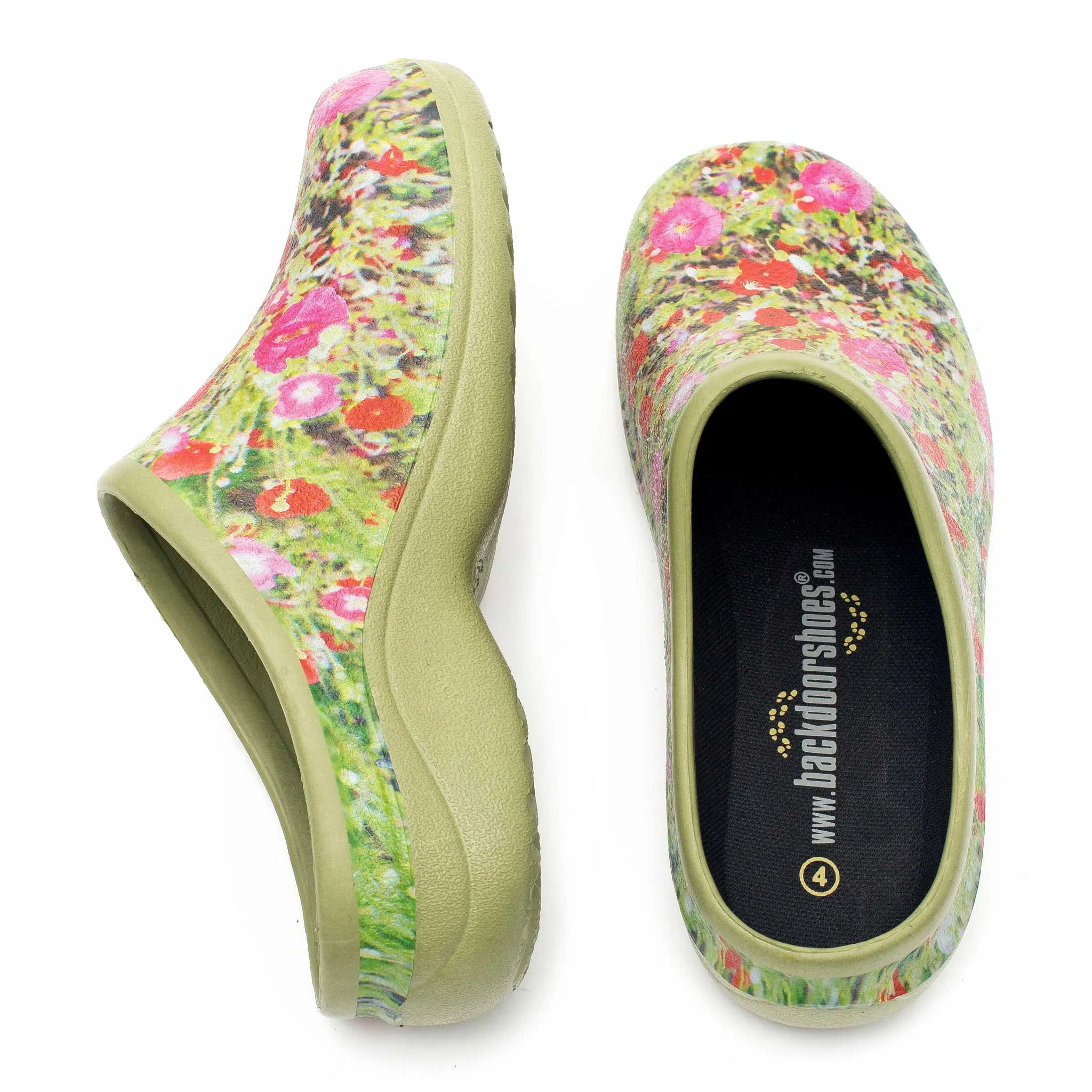 Poppy Explosion Classic Women's Clogs