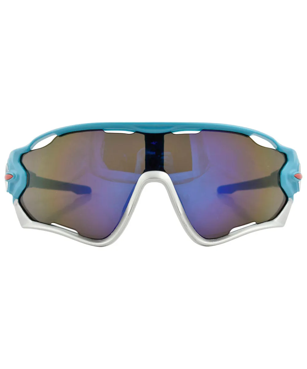 POWDERED Blue Sports Sunglasses