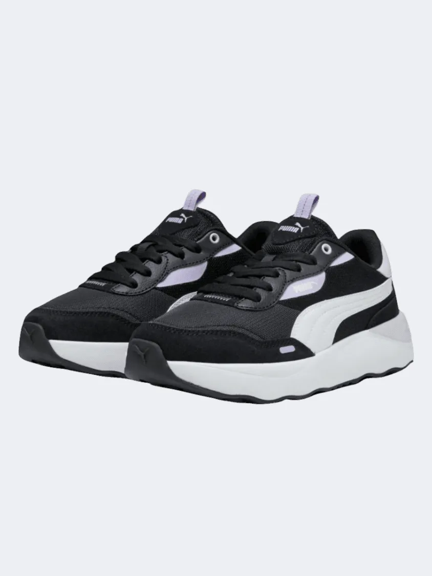 Puma Runtamed Platform Women Lifestyle Shoes Black/White/Lavender