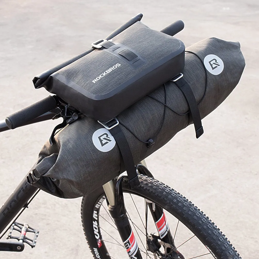 ROCKBROS 12L-20L Waterproof Bikepacking Handlebar Bags with 2 Dry Packs for  Bikes