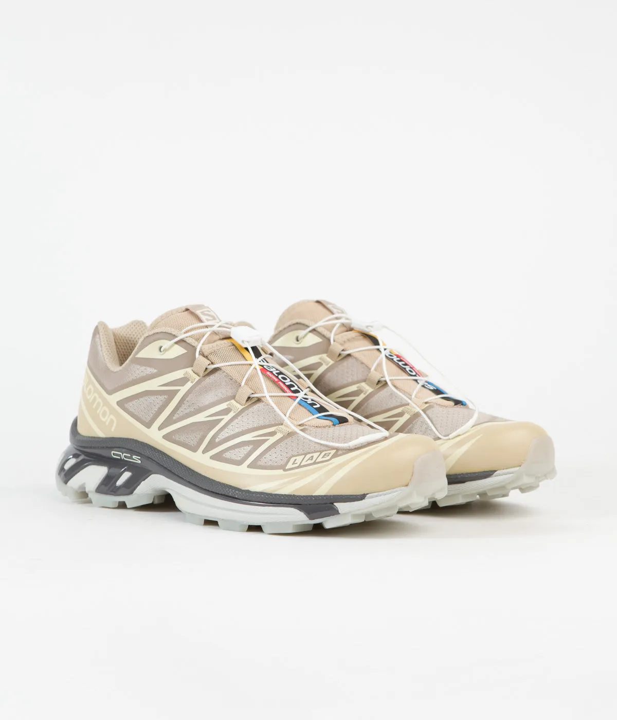 Salomon XT-6 Clear Shoes - Safari / Magnet / Vanilla Ice