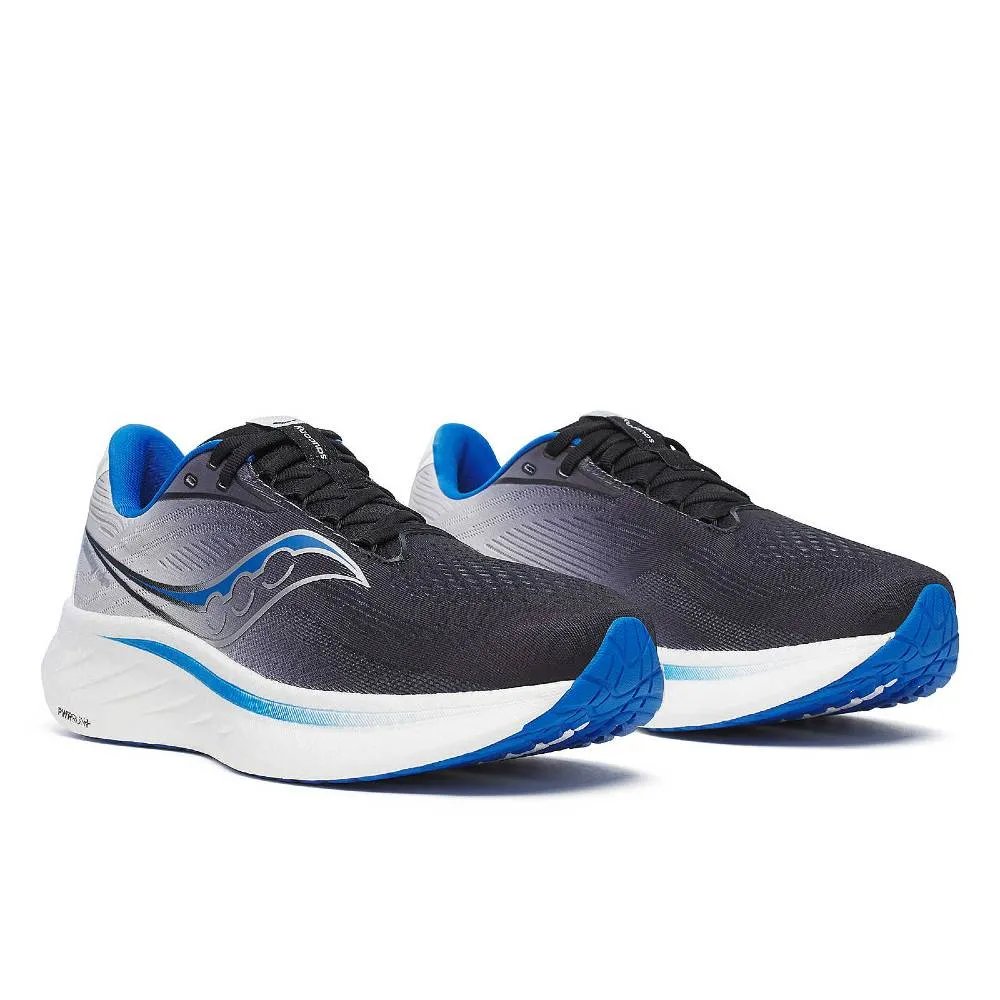 Saucony Ride 18 (Mens) - Black/Skydiver