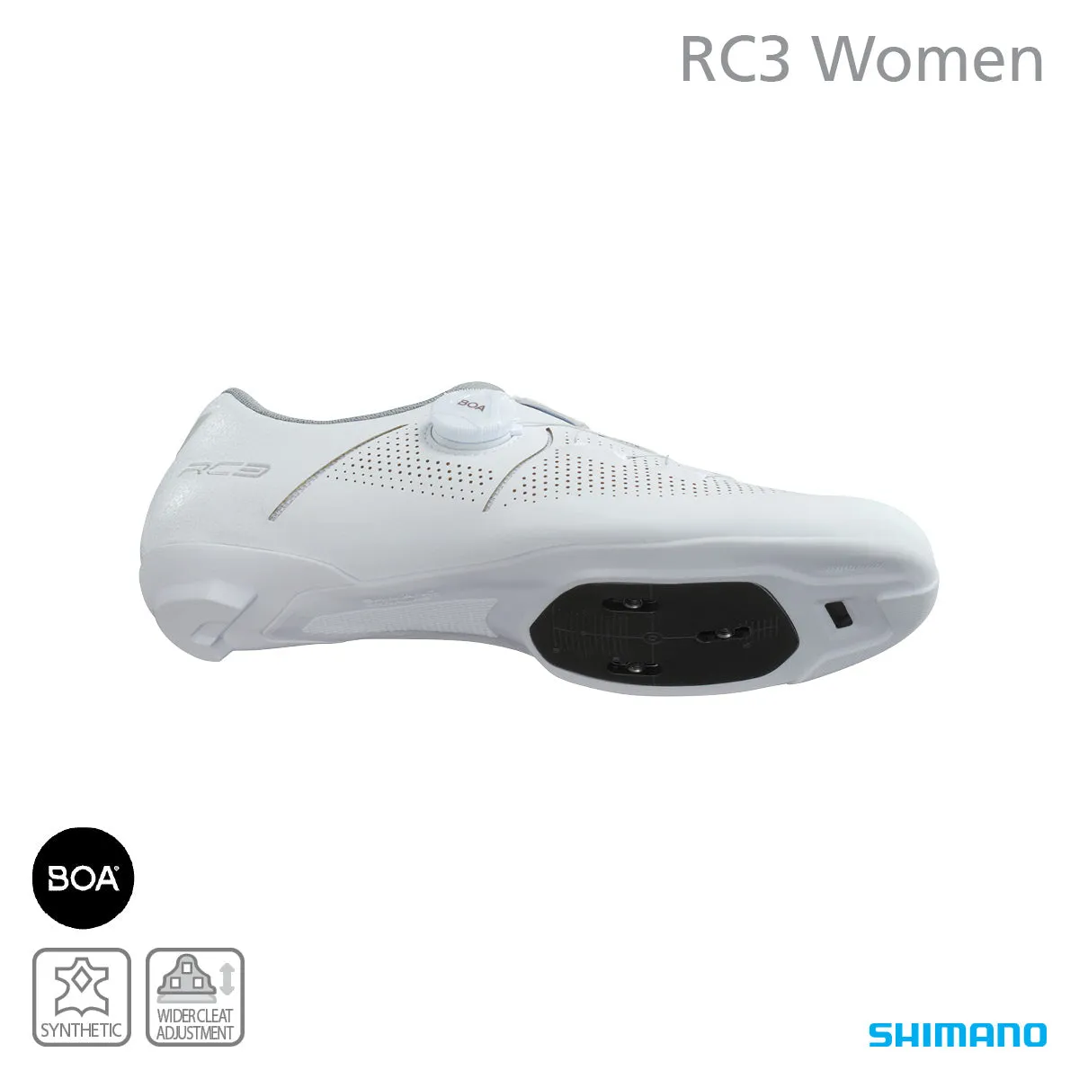 Shimano SH-RC302 Ladies SPD Road Shoe - White