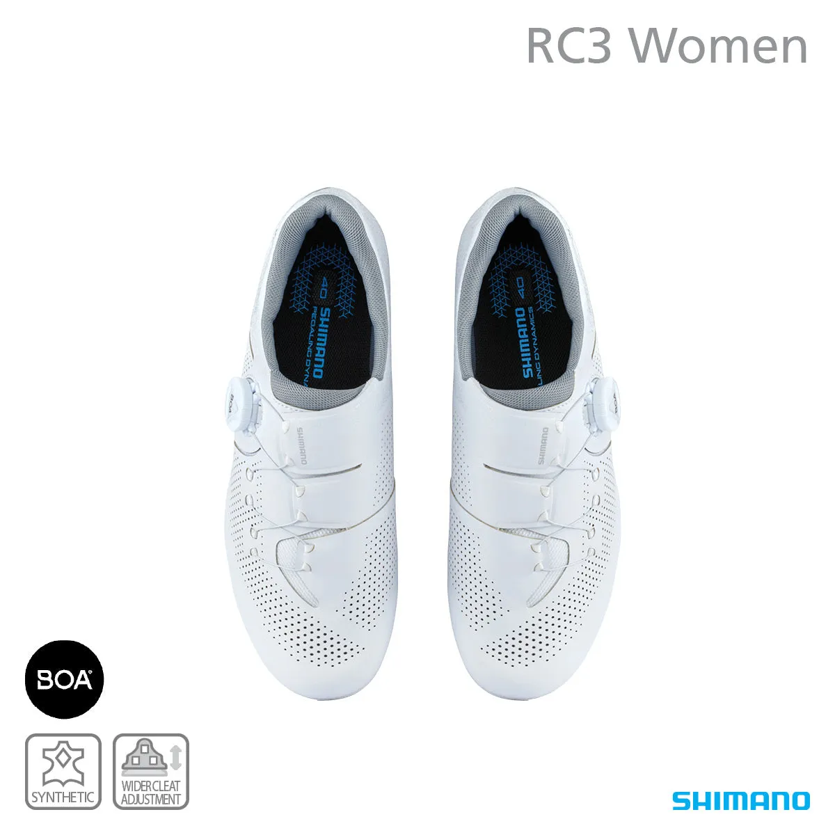 Shimano SH-RC302 Ladies SPD Road Shoe - White