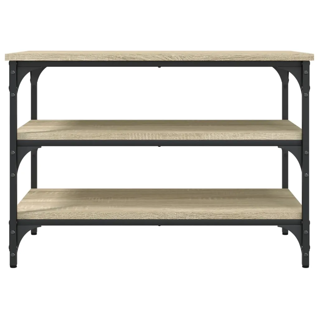 Shoe Bench Sonoma Oak 70x38.5x49 cm Engineered Wood