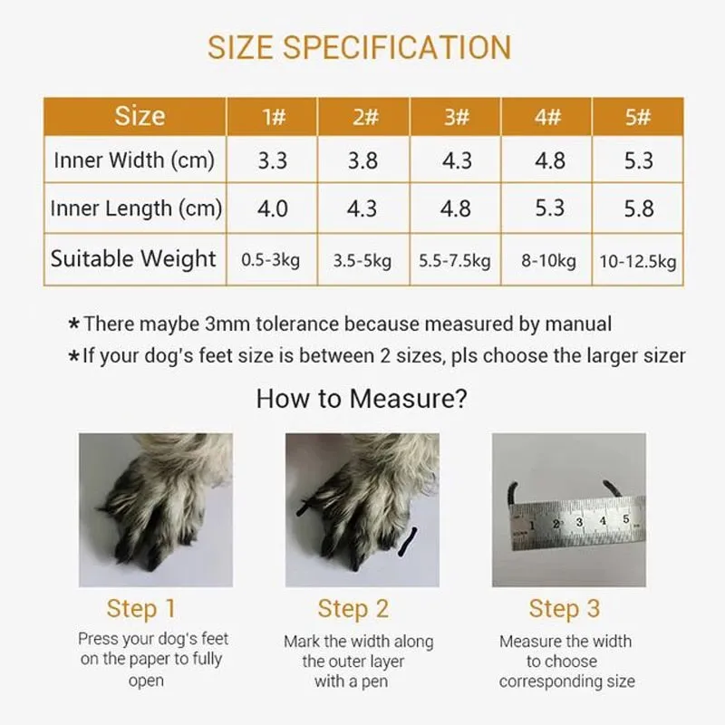 Shoes for Small Dogs with Reflective Stripe Rugged Anti-Slip Rubber Sole Dog Boots Waterproof Puppy Shoes Chihuahua Teddy Hiking