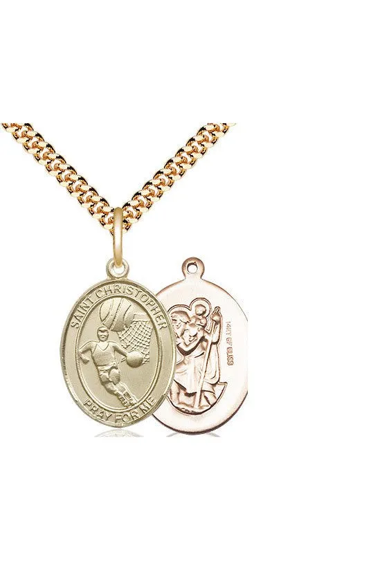 St. Christopher/Basketball Medal - FN8502