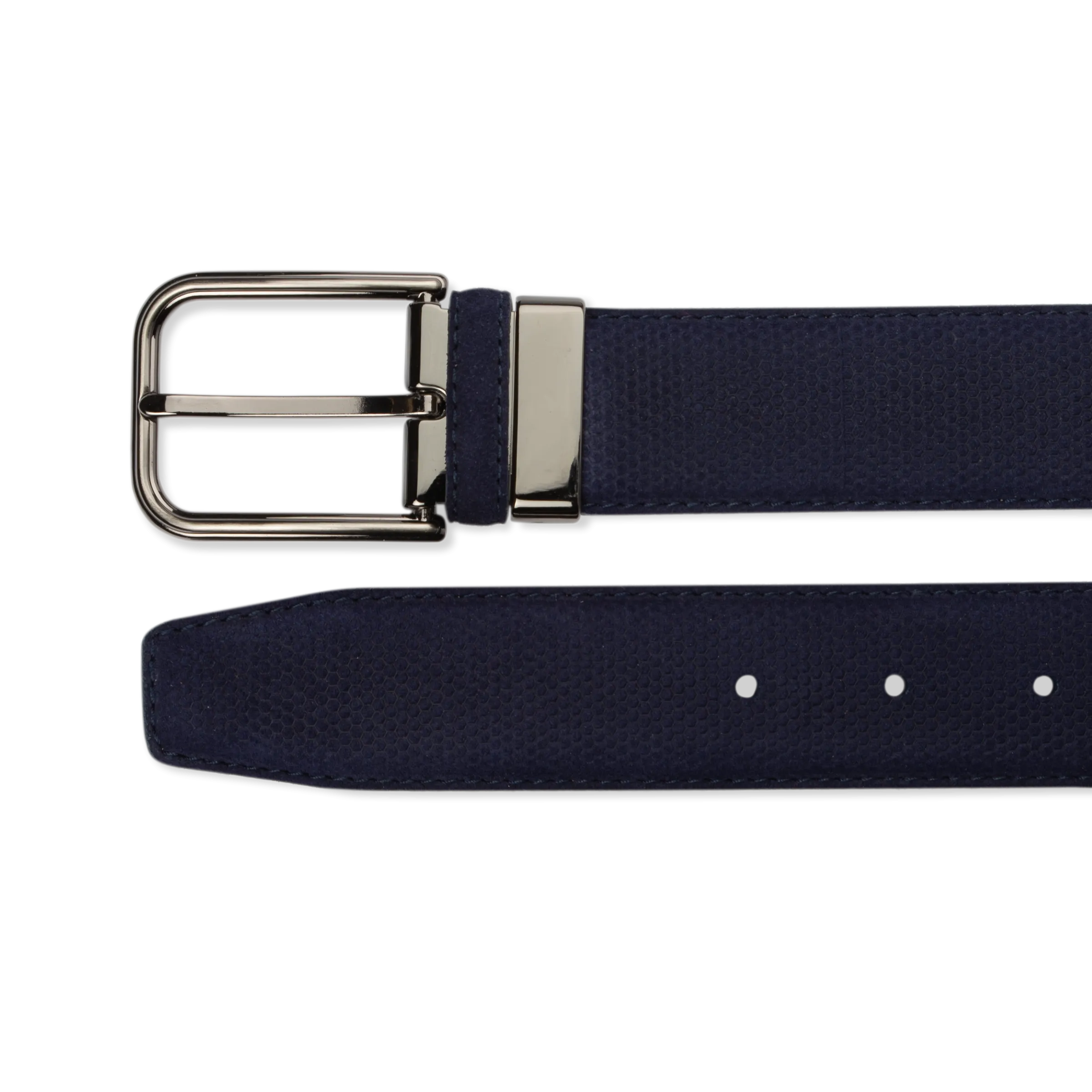 Suede Belt - Blue Suede