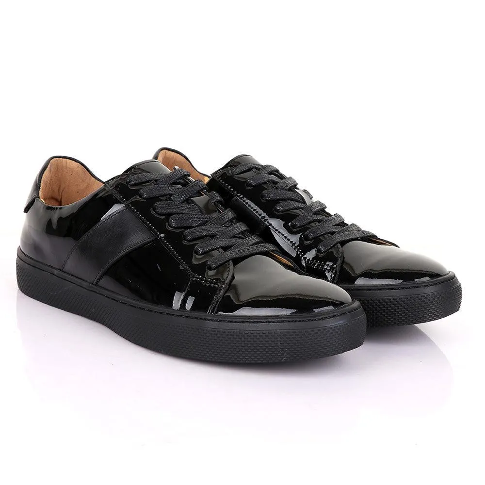 Terry Taylors Oxford Glossy Black Sneakers shoe