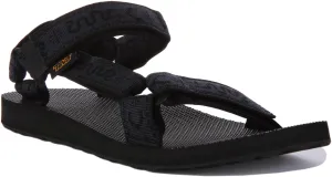 Teva Original Universal In Navy Black Snake Print